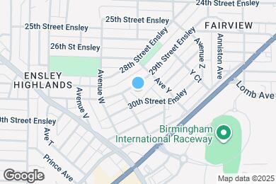 Map image of the property - 2421 29th Street Ensley