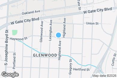 Map image of the property - 1007 Haywood St