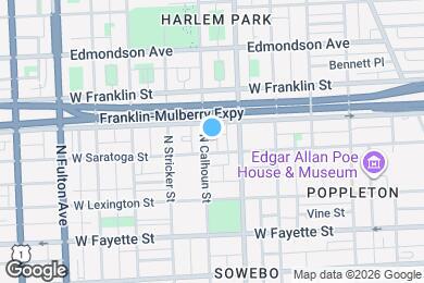 Map image of the property - 315 N Calhoun St
