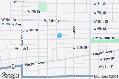 Map image of the property - 1325 W 10th St