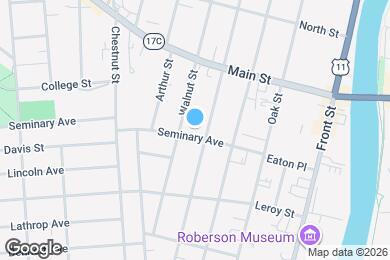 Map image of the property - 34 Seminary Ave