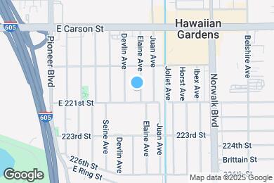 Map image of the property - 22013 Elaine Ave