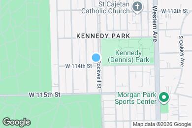 Map image of the property - 11358 S Rockwell St
