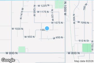 Map image of the property - 1173 W 1000 N