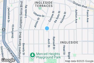 Map image of the property - 1165 Holloway Ave