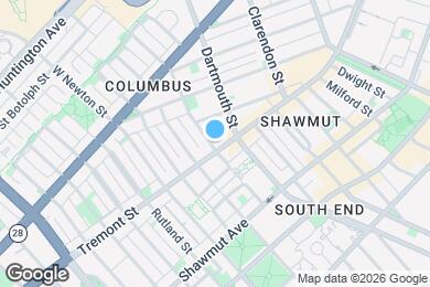 Map image of the property - 627 Tremont St
