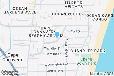 Map image of the property - 262 Canaveral Beach Blvd