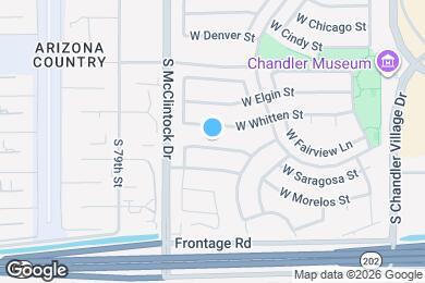 Map image of the property - 3950 W Saragosa St