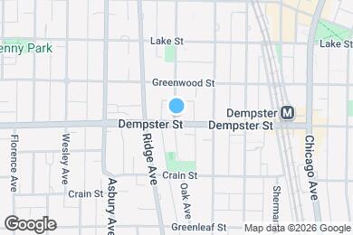 Map image of the property - 1309 Oak Ave