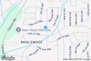 Map image of the property - 1608 6th St NW