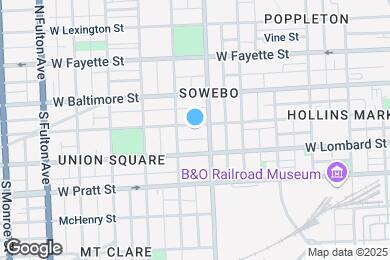 Map image of the property - 1317 Hollins St