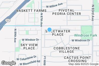 Map image of the property - 8626 W Aster Dr