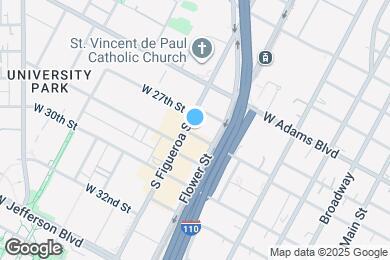 Map image of the property - 2722 S Figueroa St
