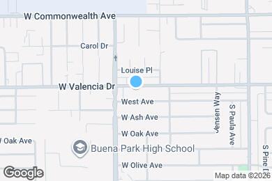 Map image of the property - 3608 W Valencia Dr