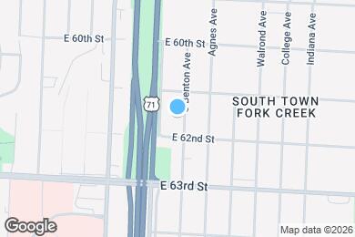 Map image of the property - 6126 S Benton Ave