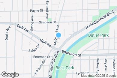 Map image of the property - 2001 McDaniel Ave