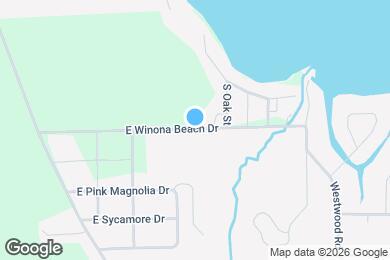 Map image of the property - 501 E Winona Beach Dr