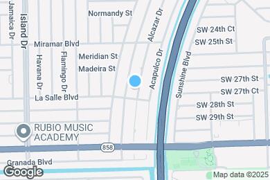 Map image of the property - 2712 Alcazar Dr