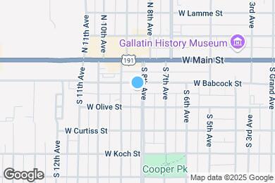 Map image of the property - 109 S 8th Ave