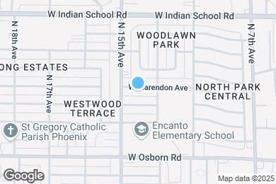 Map image of the property - 1401 W Clarendon Ave