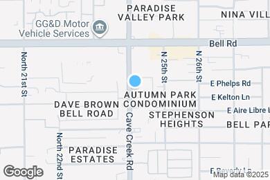 Map image of the property - 16635 N Cave Creek Rd