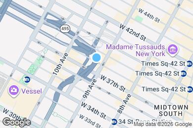 Map image of the property - 388 W 38th St