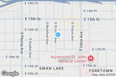 Map image of the property - 1627 S St Louis Ave