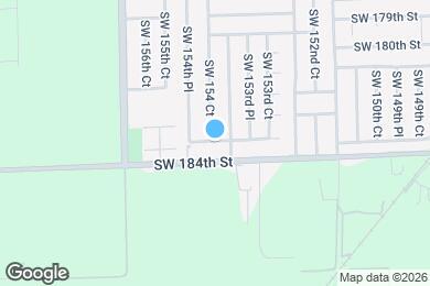 Map image of the property - 15424 SW 183rd Terrace