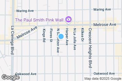 Map image of the property - 616 N Sweetzer Ave