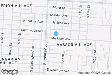 Map image of the property - 492 E Markison Ave