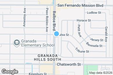 Map image of the property - 10868 Balboa Blvd