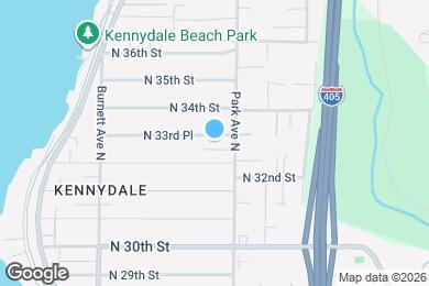 Map image of the property - 1133 N 33rd Pl