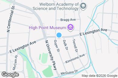 Map image of the property - 1602 E Lexington Ave