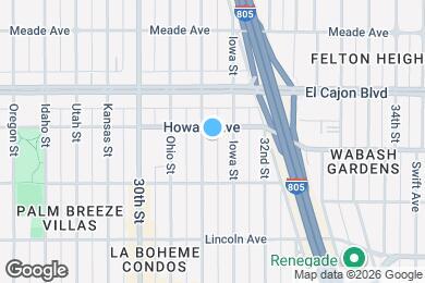 Map image of the property - Jacaranda Apartments-North Park