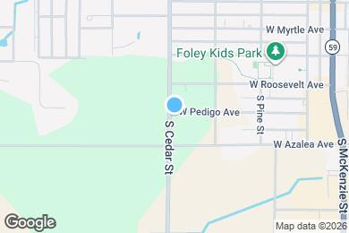 Map image of the property - 601 S Cedar St