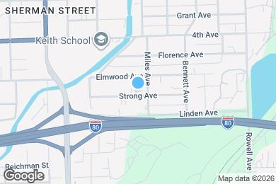 Map image of the property - 429 Strong Ave