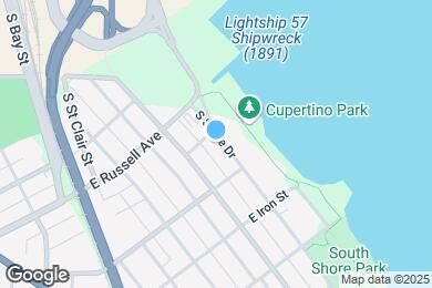 Map image of the property - 2547 S Shore Dr