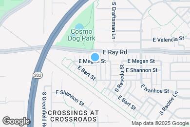 Map image of the property - 2607 E Megan St