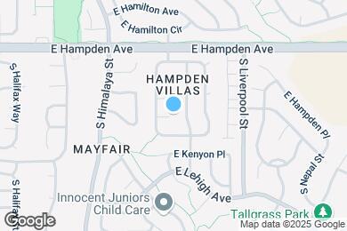 Map image of the property - 20693 E Jefferson Pl