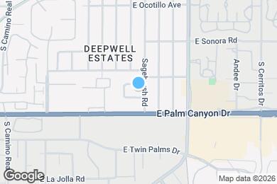 Map image of the property - 1486 E Palm Tree Dr