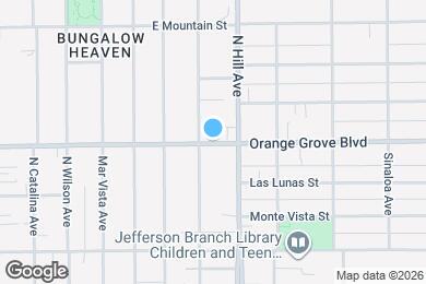 Map image of the property - 1357 E Orange Grove Blvd