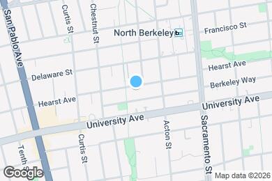 Map image of the property - 1342 Hearst Ave