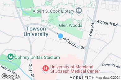 Map image of the property - Towson Place Apartments, Student Off Campus