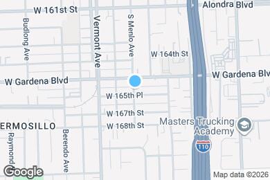 Map image of the property - 16508 S Menlo Ave