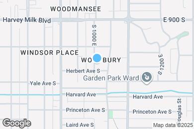 Map image of the property - 1021 S 1000 E