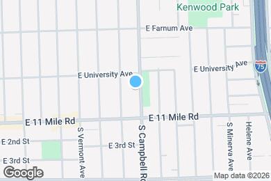 Map image of the property - 207 N Campbell Rd