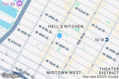 Map image of the property - 454 W 47th St