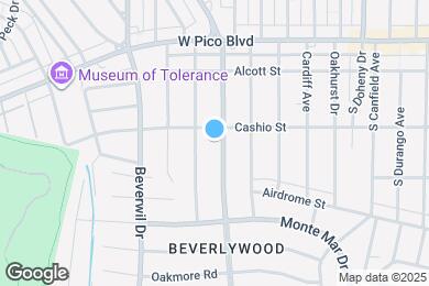 Map image of the property - 1515 S Beverly Dr