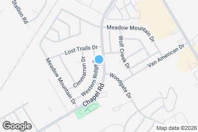 Map image of the property - 1200 Western Ridge Dr
