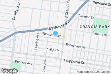 Map image of the property - 3630 Tholozan Ave